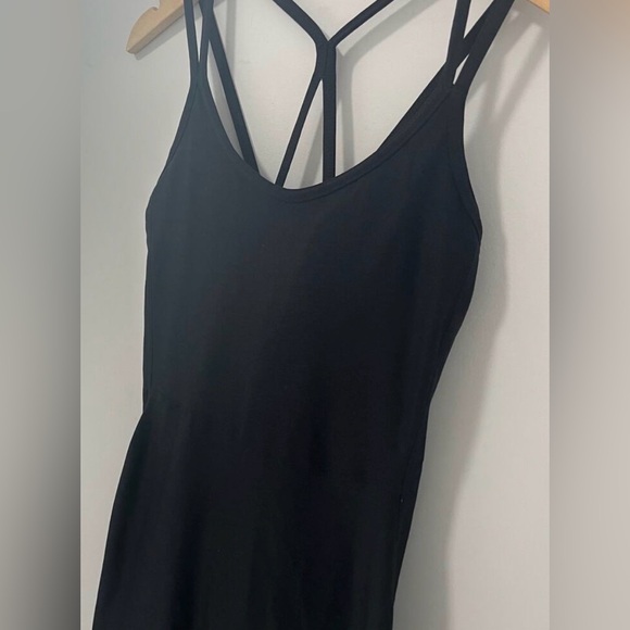 Old Navy Active Cloud Plus Workout Black Strappy Dress LP NWT - Picture 3 of 8